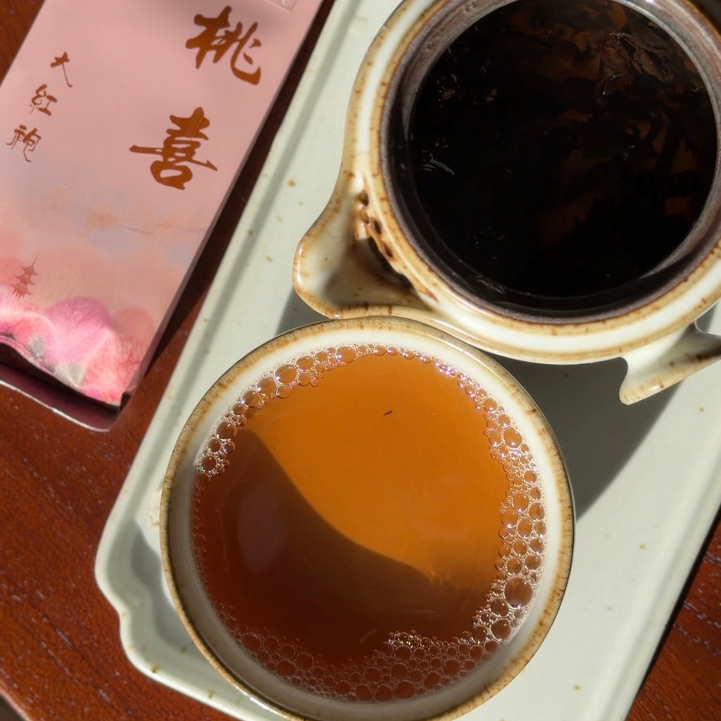 TONGXINSHE Peach Delight Da Hong Pao Oolong Tea