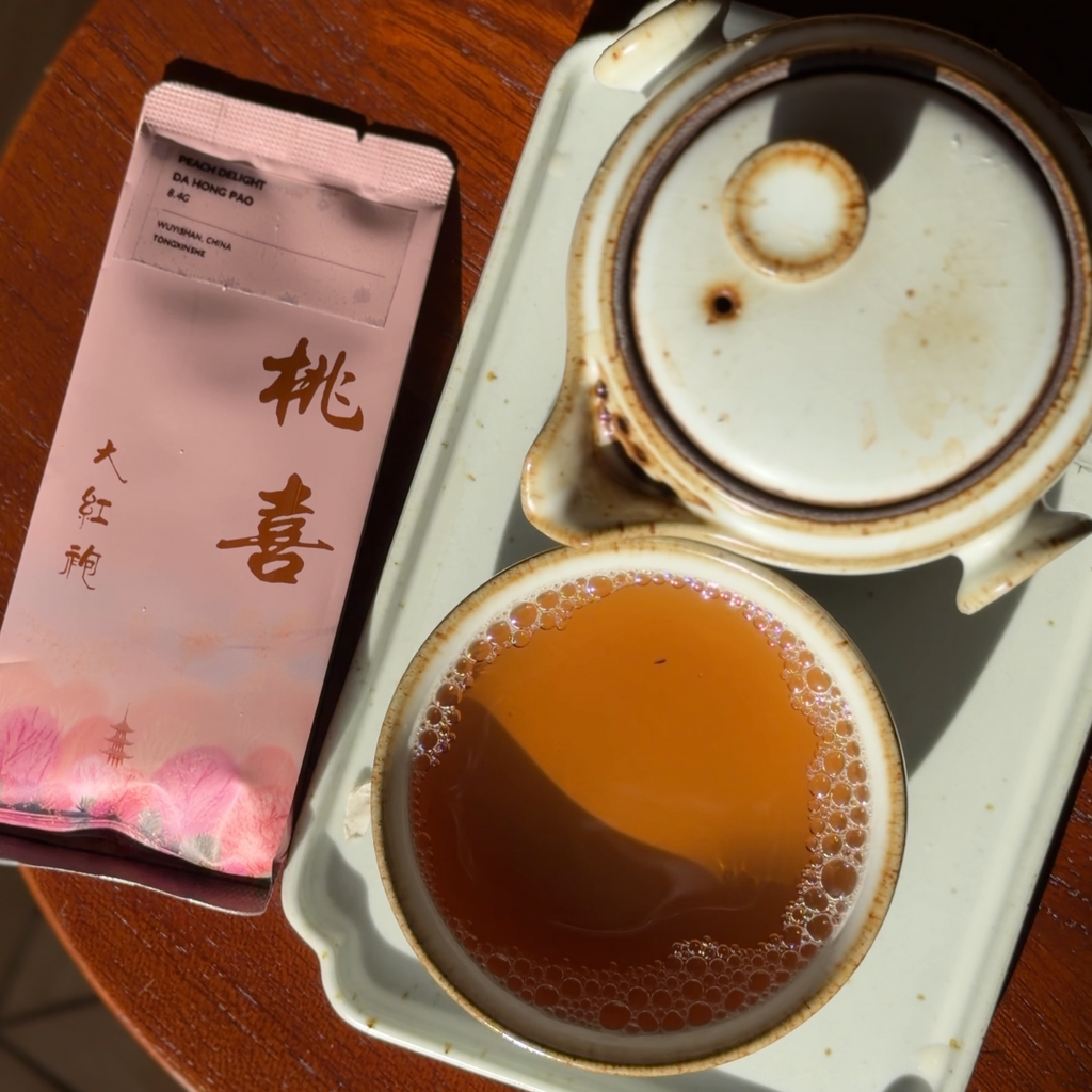 TONGXINSHE Peach Delight Da Hong Pao Oolong Tea