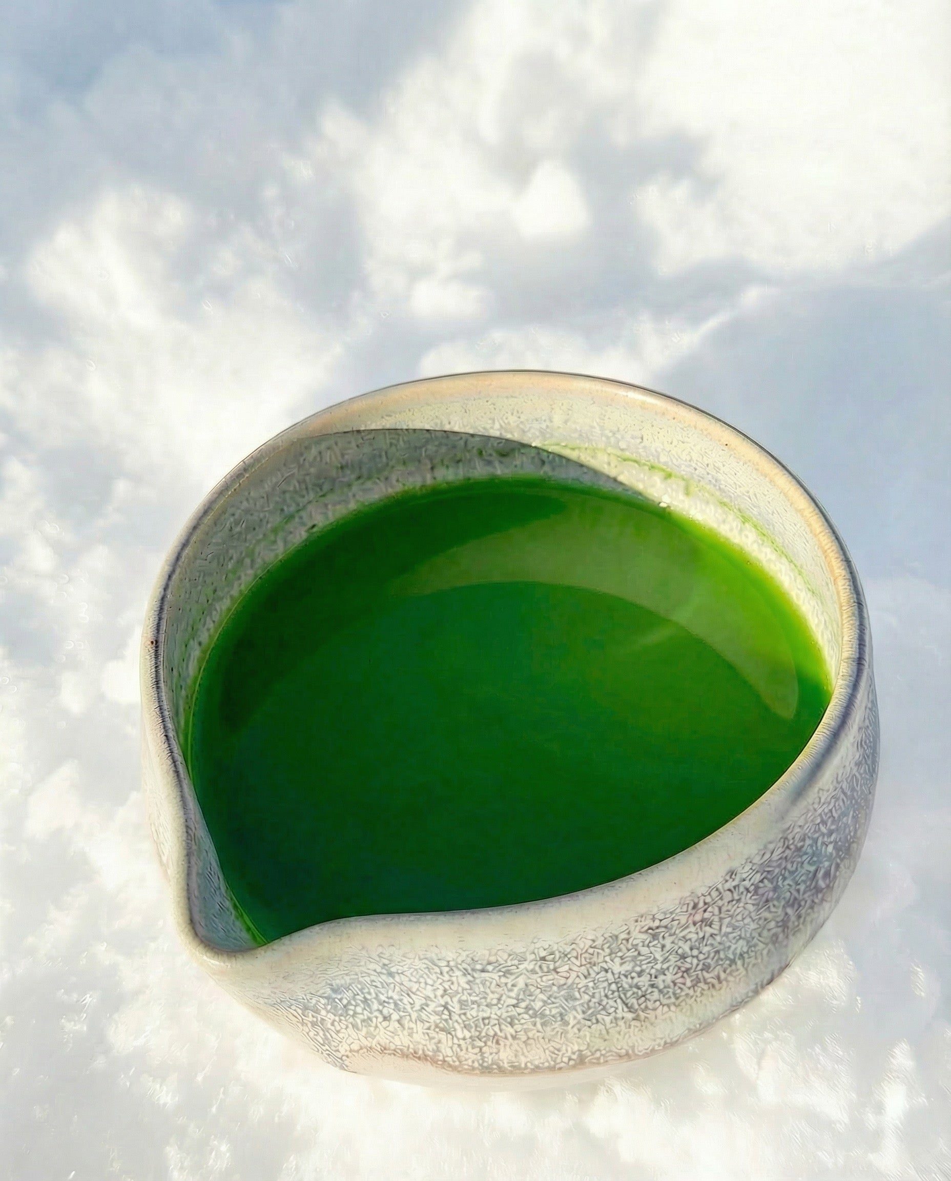 Handmade Matcha Chawan Gletsjer